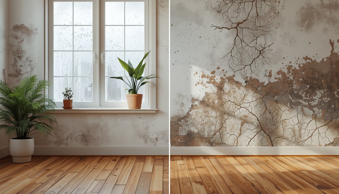 mold growing on wall due to high humidity
