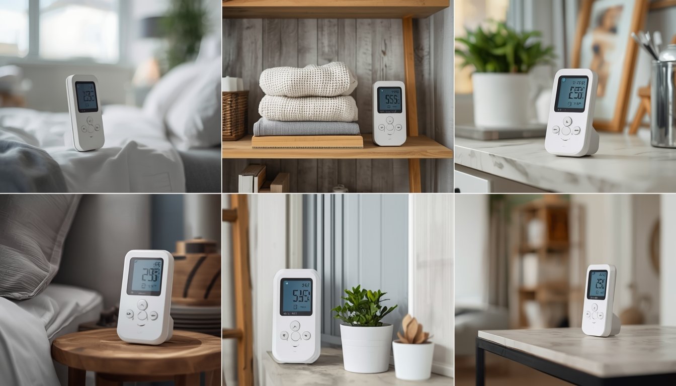 humidity meter reading in winter indoor setting