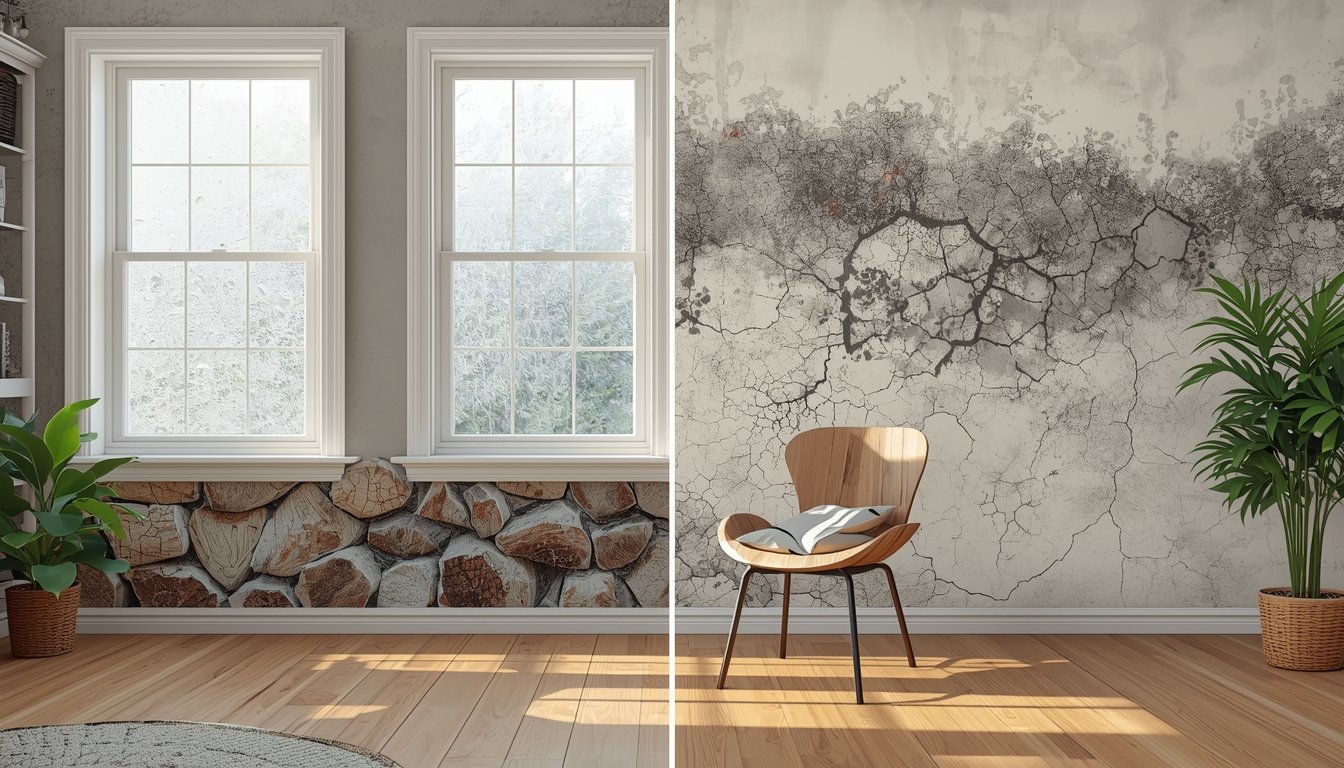 cracked wood furniture from low indoor humidity
